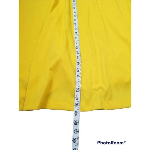 Vintage Sequined Yellow Sleeveless Maxi Dress Women's Size 16 - Picture 10 of 12